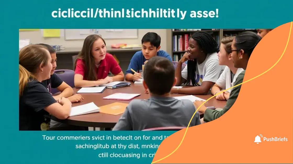 Building critical thinking skills through civics