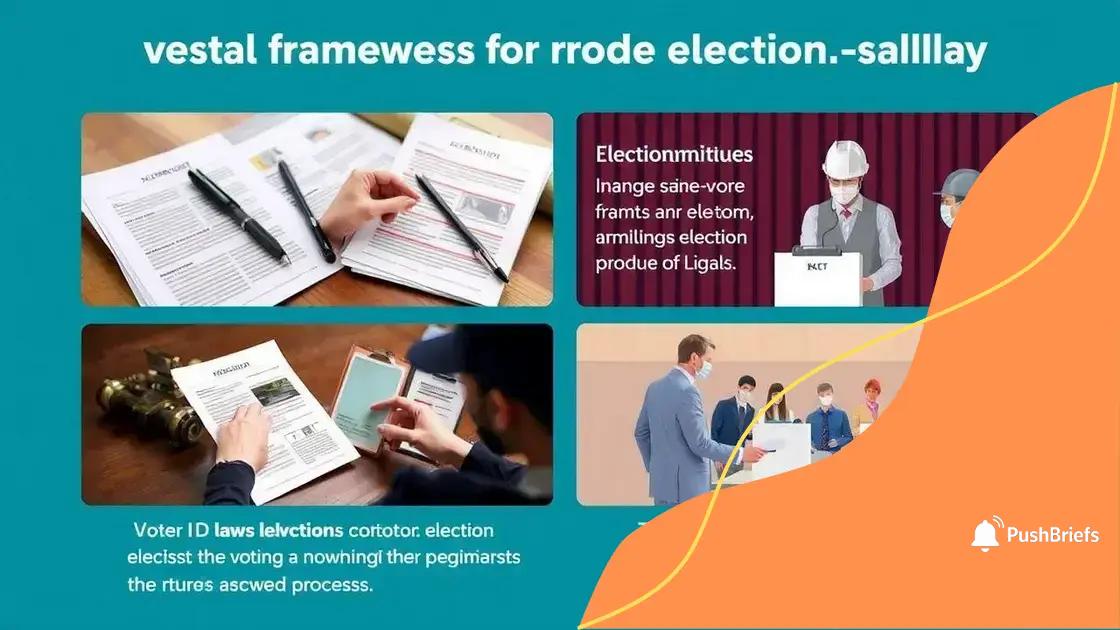 Legal frameworks for ensuring election safety