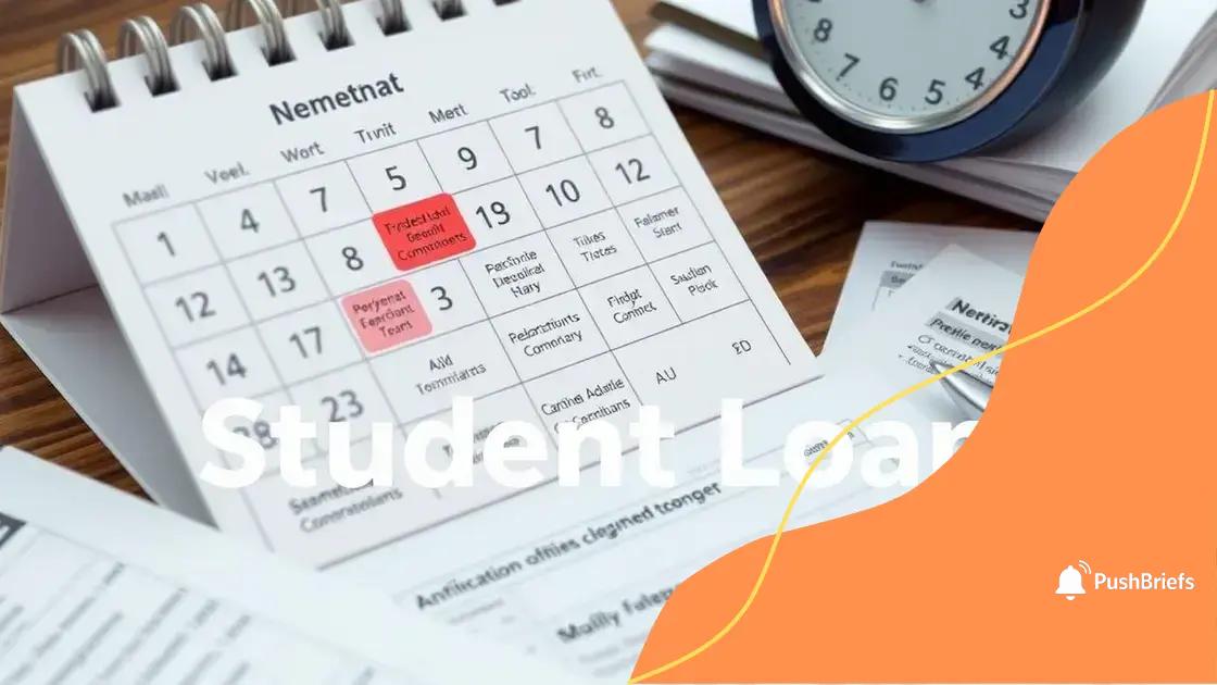 Key deadlines for repayment changes in 2023