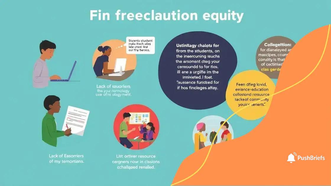 Challenges faced in achieving equity