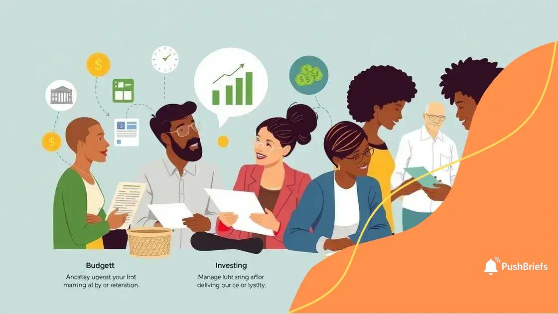 Key topics covered in financial literacy courses