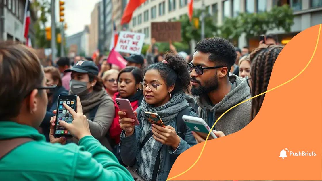 Impact of social media on protest movements
