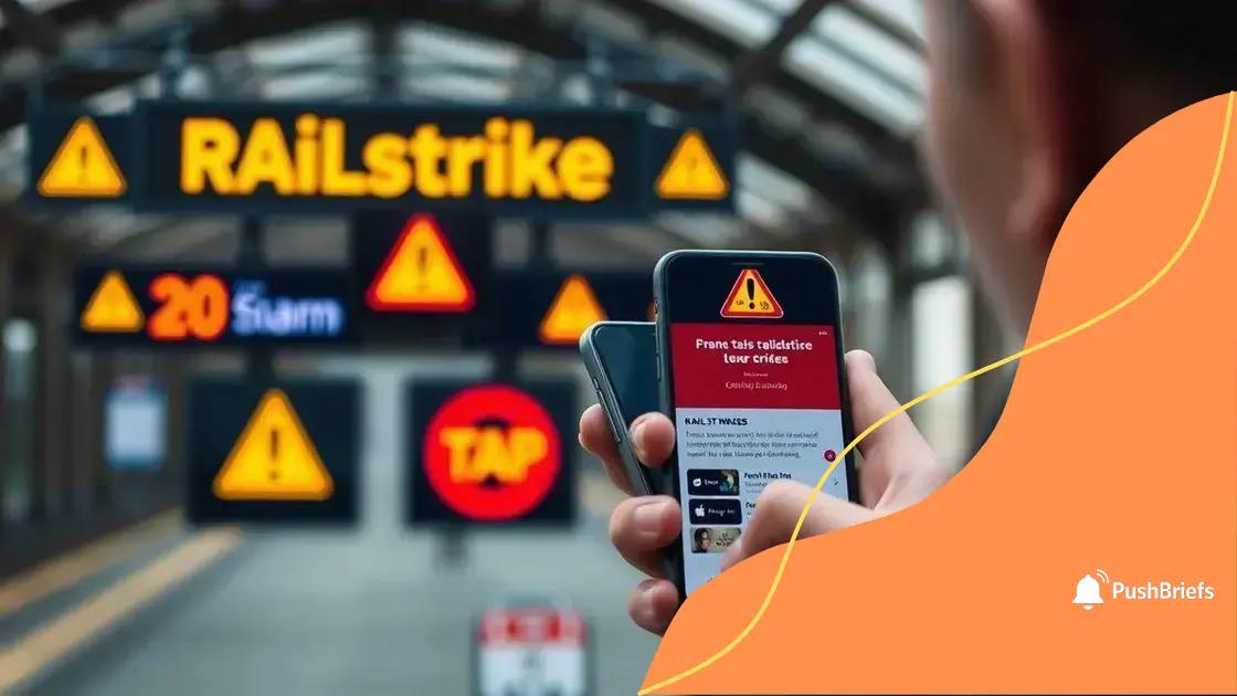 How to stay updated during railstrikes