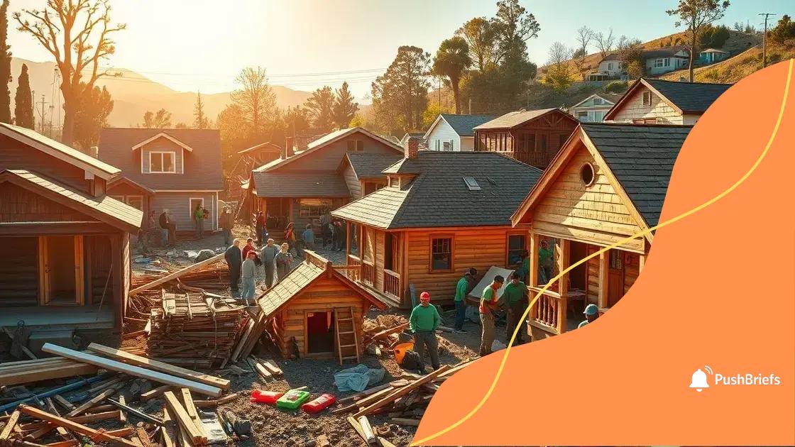 How communities are rebuilding homes